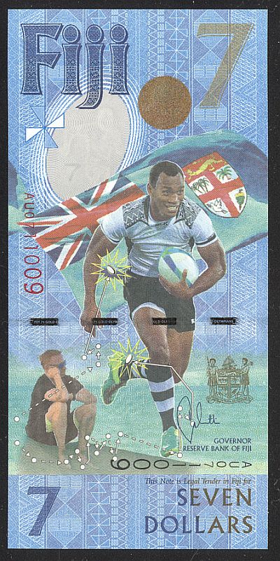 Fiji, 2016 $7 Polymer 