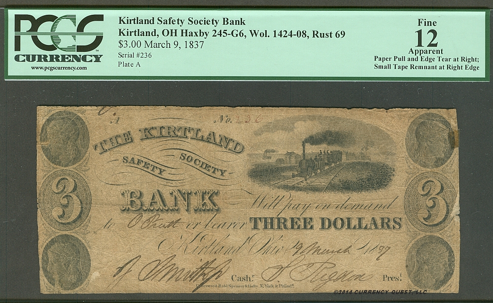 utah bank note